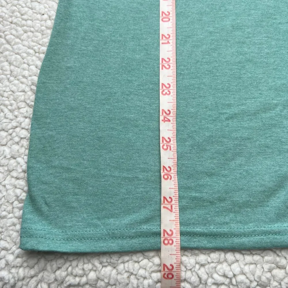 Mint Green Floral Mom Tee XL